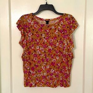 Ann Taylor linen top, size L